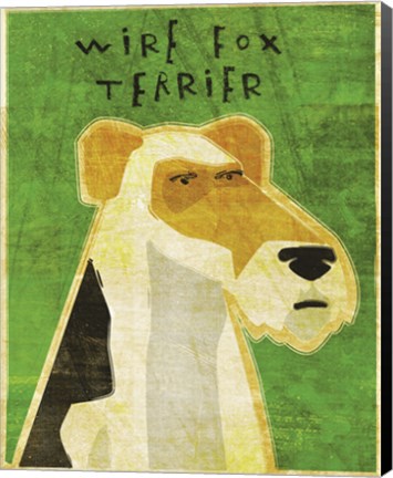 Framed Wire Fox Terrier Print
