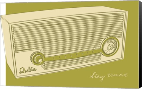 Framed Lunastrella Radio Print