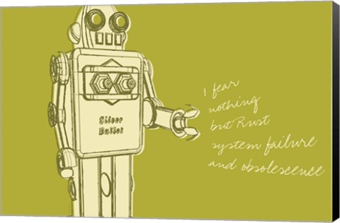 Framed Lunastrella Robot No. 1 Print