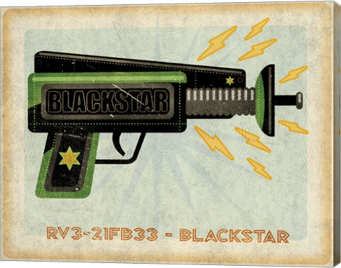 Framed Blackstar Ray Gun Print