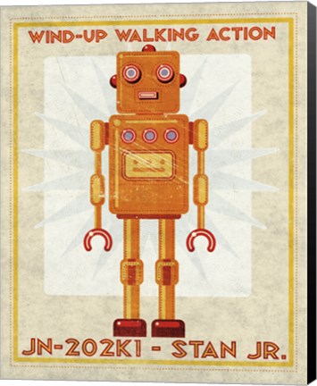Framed Stan Jr. Box Art Robot Print