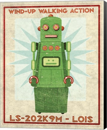Framed Lois Box Art Robot Print