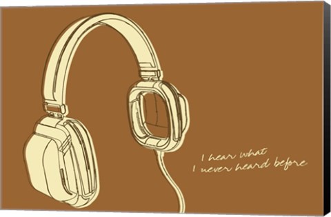 Framed Lunastrella Headphones Print