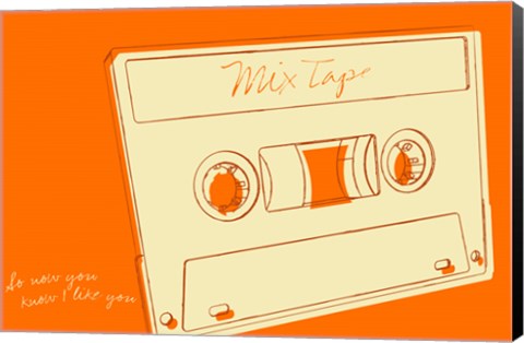 Framed Lunastrella Mix Tape Print