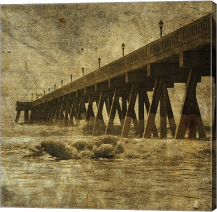 Framed Ocean Pier No. 2 Print