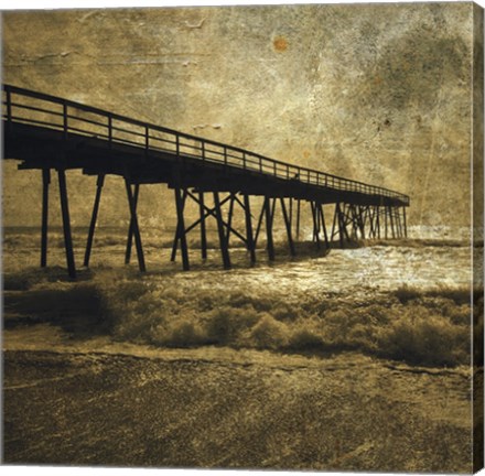 Framed Ocean Pier No. 3 Print