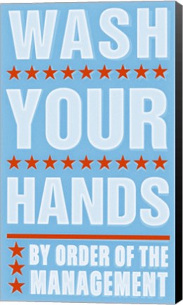 Framed Wash Your Hands Print