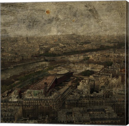Framed Paris Skyline I Print