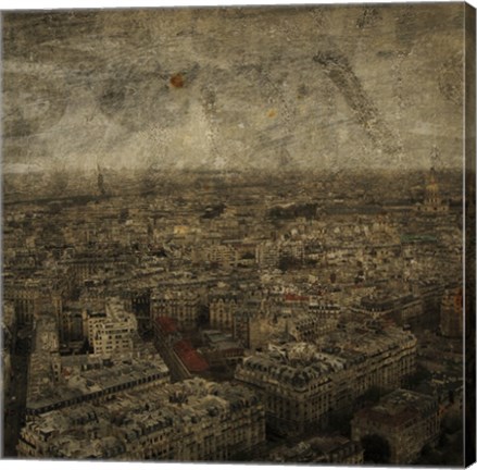 Framed Paris Skyline IV Print