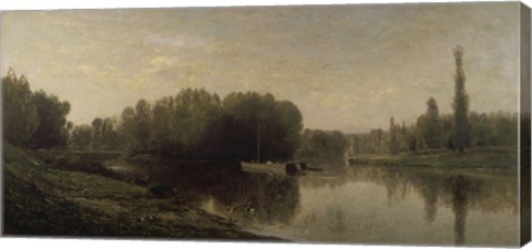 Framed Banks Of The Oise, 1859 Print