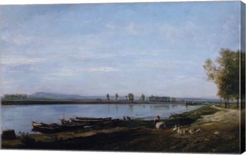 Framed Seine At Bezons, c. 1851 Print