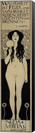 Framed Nuda Veritas (Naked Truth), 1898 Print