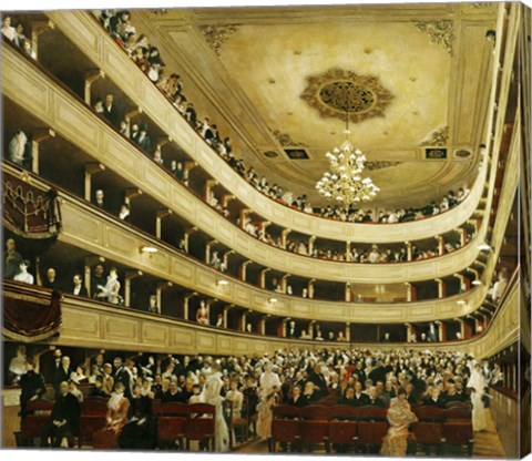 Framed Auditorium In The &quot;&quot;Altes Burgtheater&quot;&quot;, 1888 Print