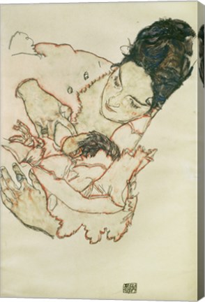 Framed Nursing Mother (Stephanie Gruenwald), 1917 Print