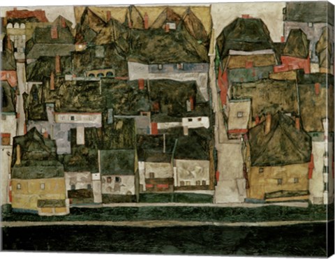 Framed Small City IV  (Krumau On The Moldau), 1914 Print