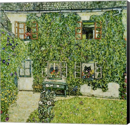 Framed Forsthaus In Weissenbach Am Attersee - Forestry House In Weissenbach On Attersee-Lake, 1912 Print