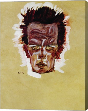 Framed Self-Portrait (Head), 1910 Print