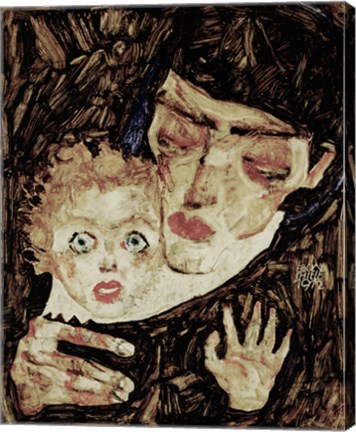 Framed Mother And Child II, 1912 Print