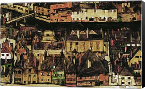 Framed Small City III, 1913 Print