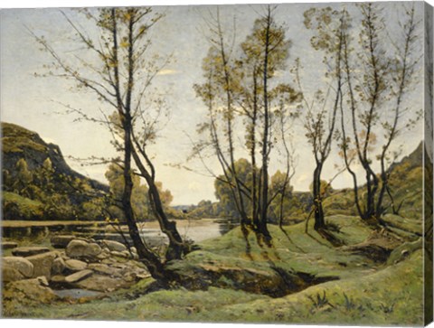 Framed Aumance Valley, 1875 Print