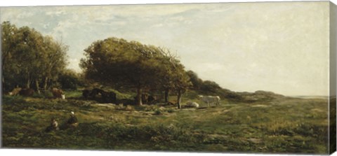 Framed Graves Of Villerville Print