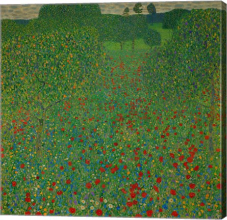 Framed Field Of Poppies, 1907 Print