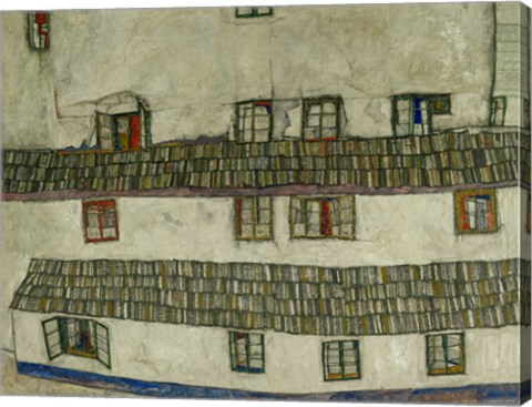 Framed Old Houses (Krumlov, Bohemia), 1917 Print