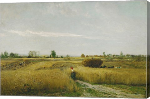 Framed Harvest, 1851 Print