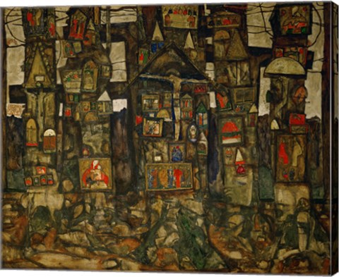 Framed Waldandacht (Shrines In The Wood), 1915 Print