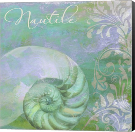 Framed Painted Sea I Print