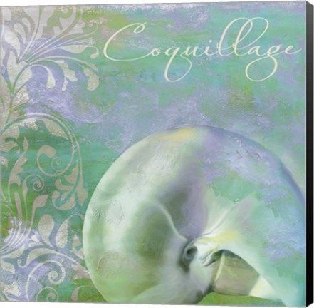 Framed Painted Sea II Print