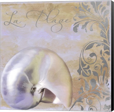 Framed Painted Sea IV Print