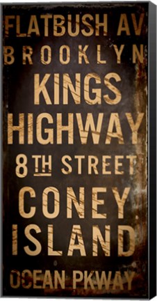 Framed Brooklyn 1 Print