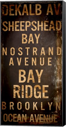 Framed Brooklyn 2 Print