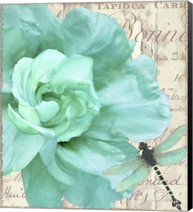 Framed Petals Impasto III Print