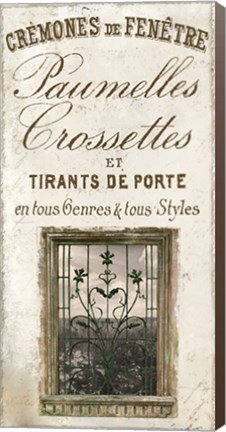 Framed Signes Francais I Print