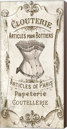 Framed Signes Francais III Print