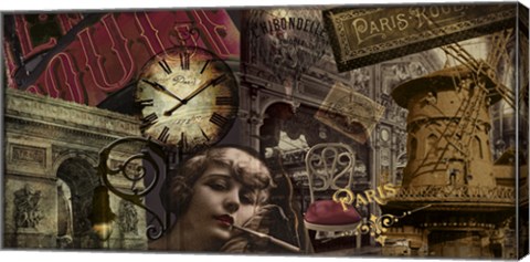 Framed Streets of Paris II Print