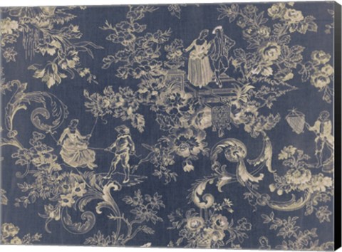 Framed Toile Fabrics II Print