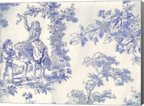 Framed Toile Fabrics VI Print