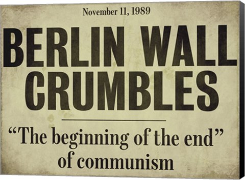 Framed Berlin Wall Print