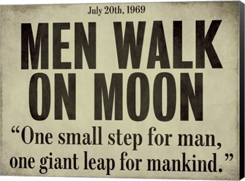 Framed Moonwalk Print