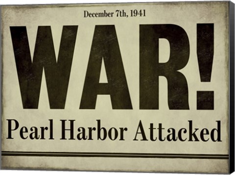 Framed Pearl Harbor Print