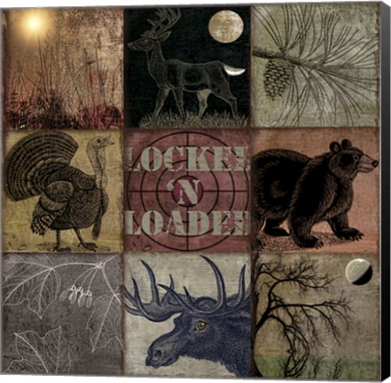 Framed Cabela Clock Print