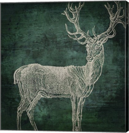 Framed Emerald Deer Print
