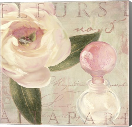Framed Parfum de Roses II Print