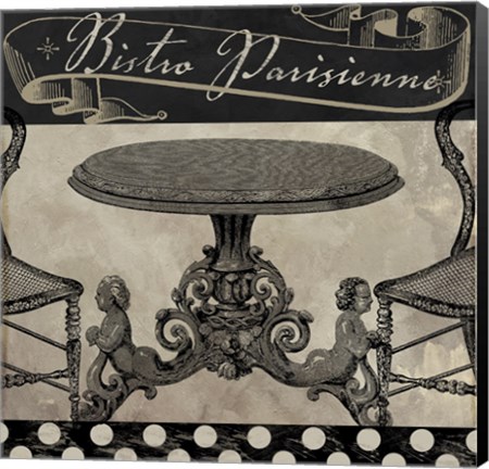 Framed Bistro Parisienne I Print