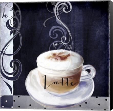 Framed Cafe Blue II Print