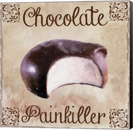 Framed Chocolate Therapy I Print