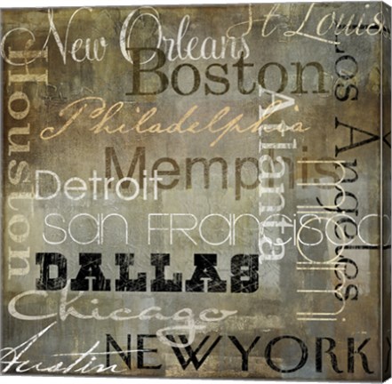 Framed Cities of the World I Print